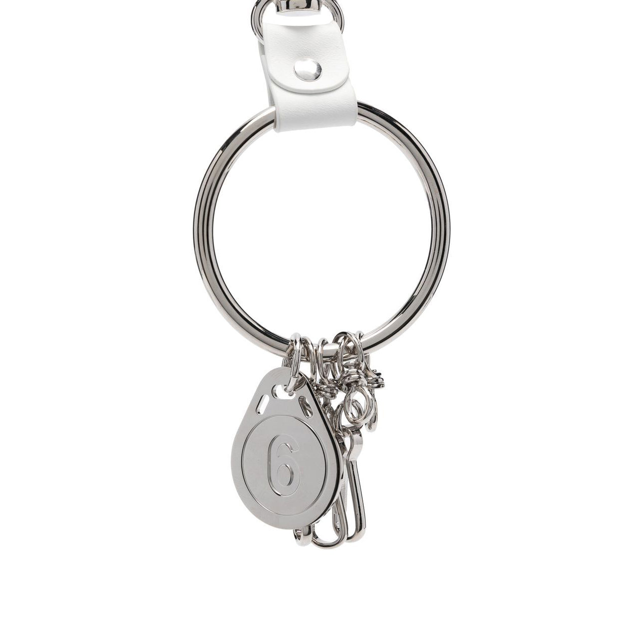 Maison Margiela 6 Silver Utility Key Ring (SM6UA0004)