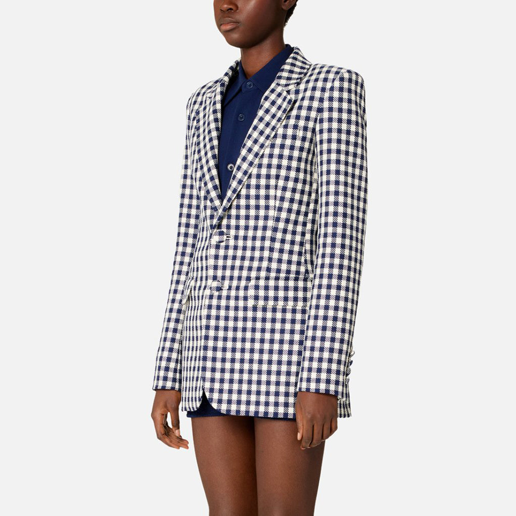 AMI Paris Oversized Gingham Blazer (FBV030.CO0018)