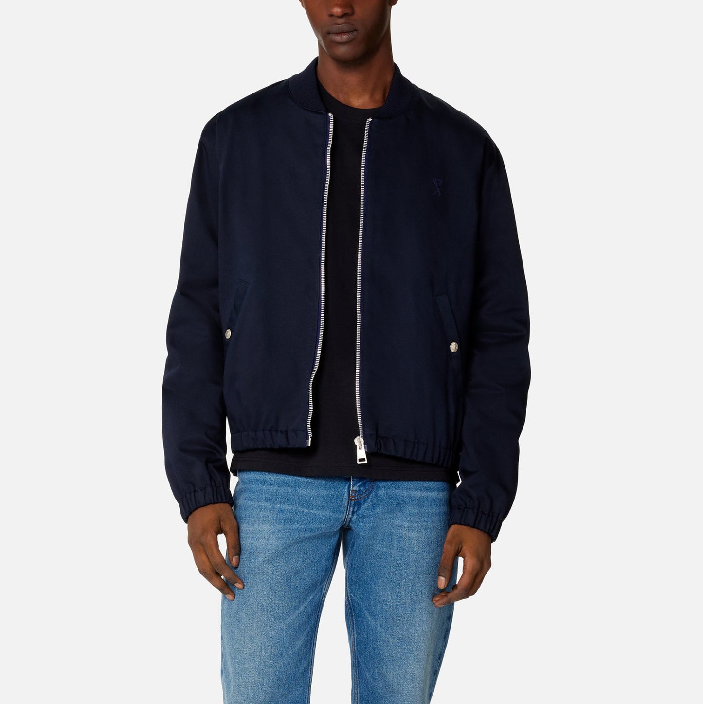 AMI Paris Zip Bomber Jacket (HJK023.CO0009)