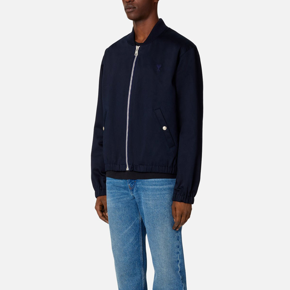 AMI Paris Zip Bomber Jacket (HJK023.CO0009)