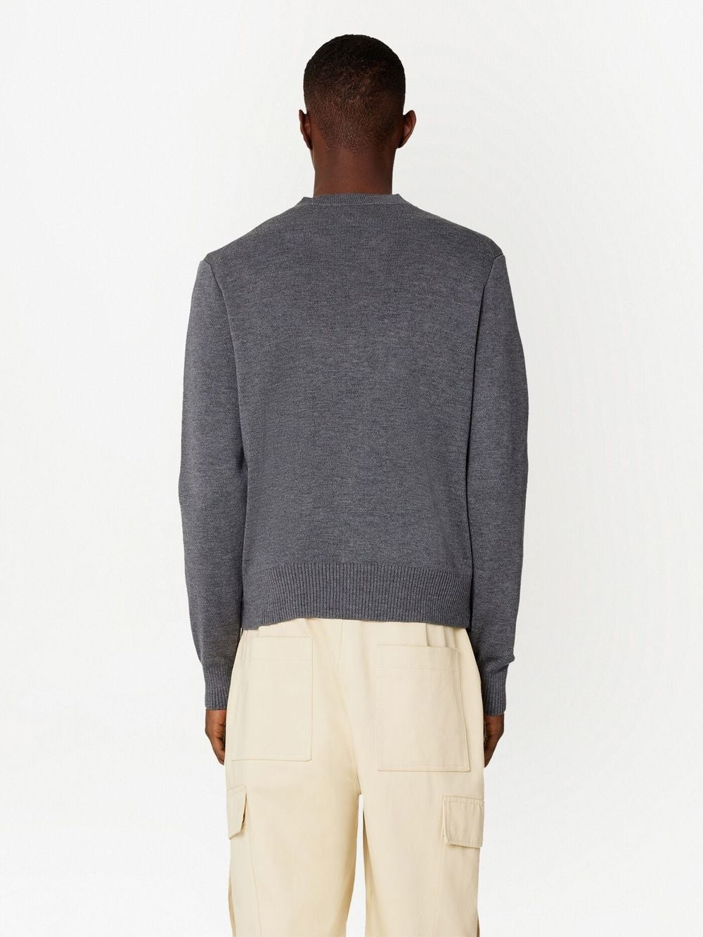 AMI Small Heart Wool Cardigan (HKC001.L001)