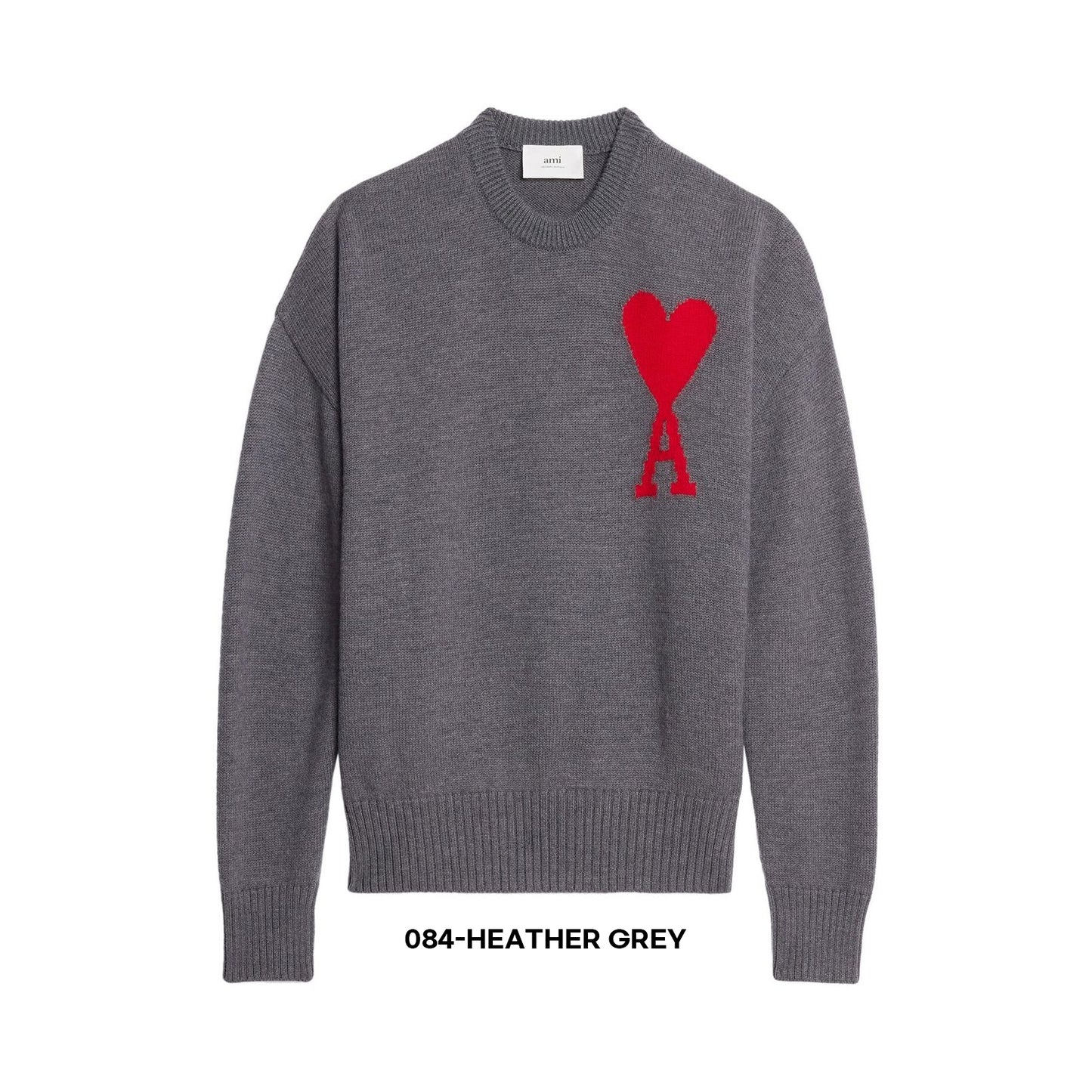 AMI Big Heart Logo Crewneck Sweater (UKS002.018)