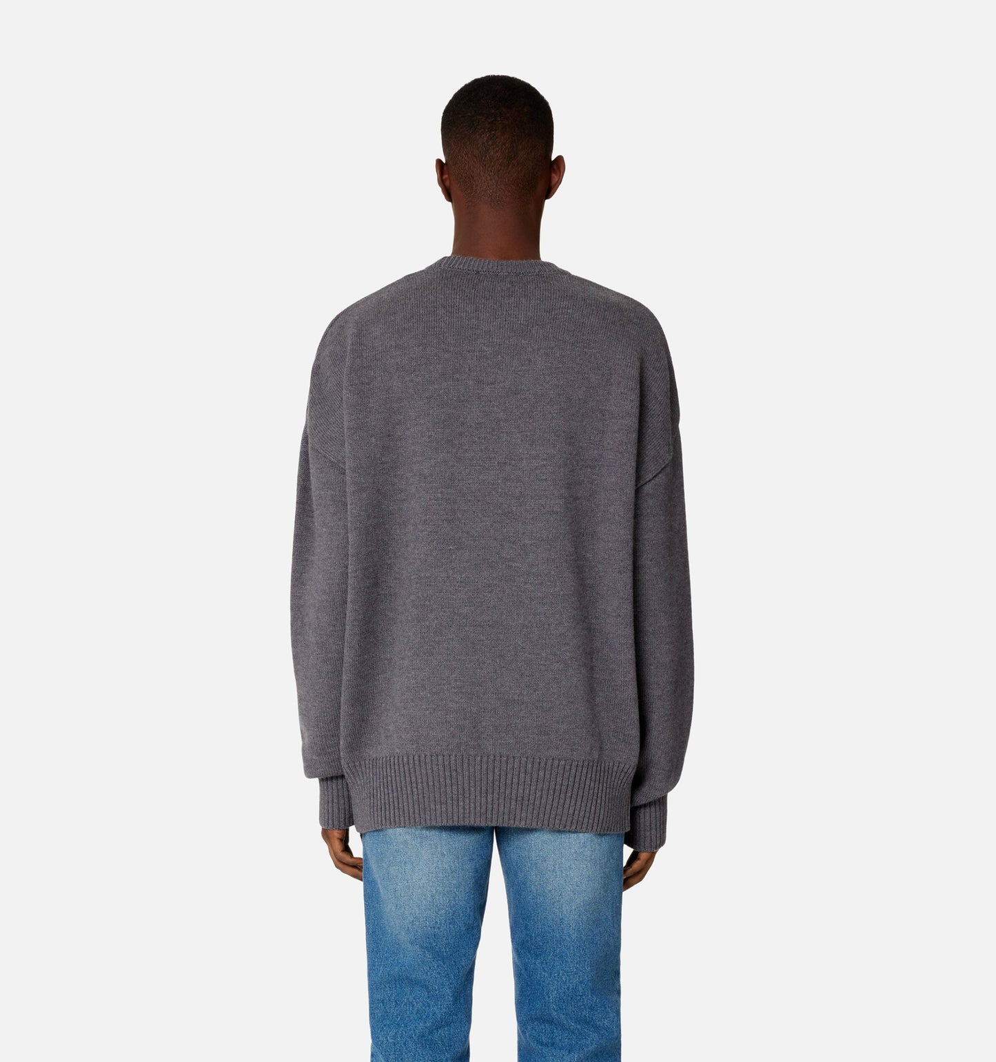 AMI Big Heart Logo Crewneck Sweater (UKS002.018)