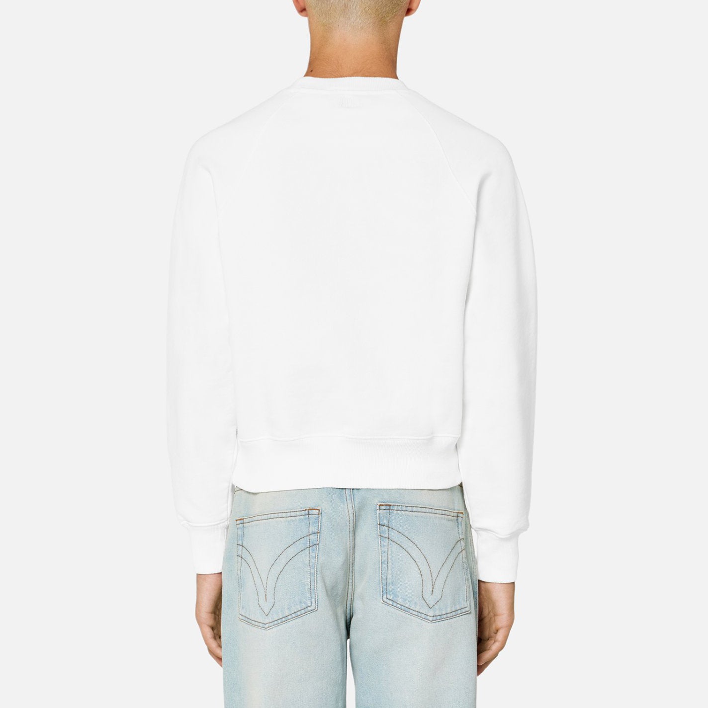 AMI Small Heart Logo Sweatshirt (USW004.747)