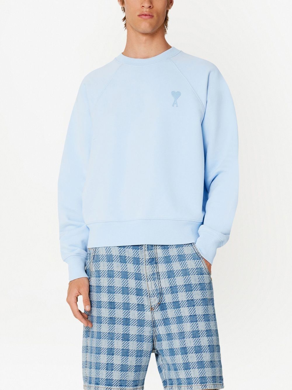 AMI Small Heart Logo Sweatshirt (USW004.747)
