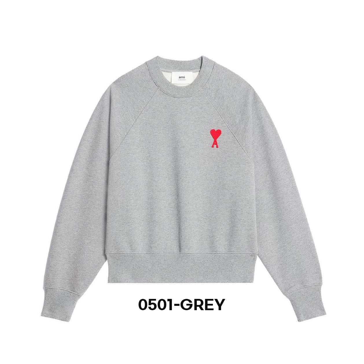 AMI Small Heart Logo Sweatshirt (USW004.747)