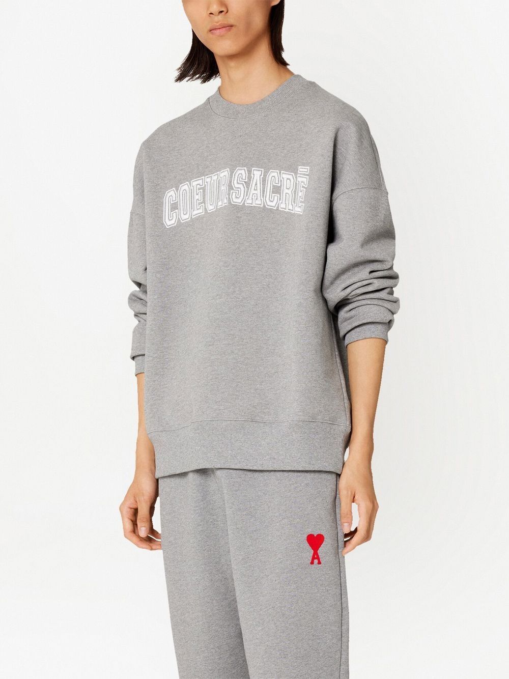 Ami Coeur Sacré Lettering Sweatshirt (USW009.747)