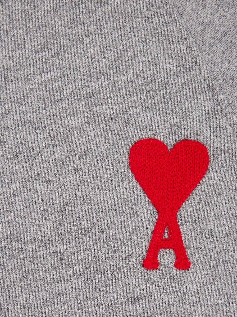 AMI Small Heart Logo Zipped Hoodie (USW404.747)
