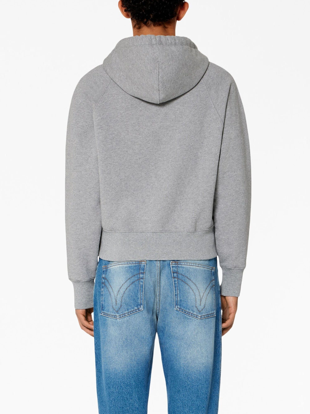 AMI Small Heart Logo Zipped Hoodie (USW404.747)