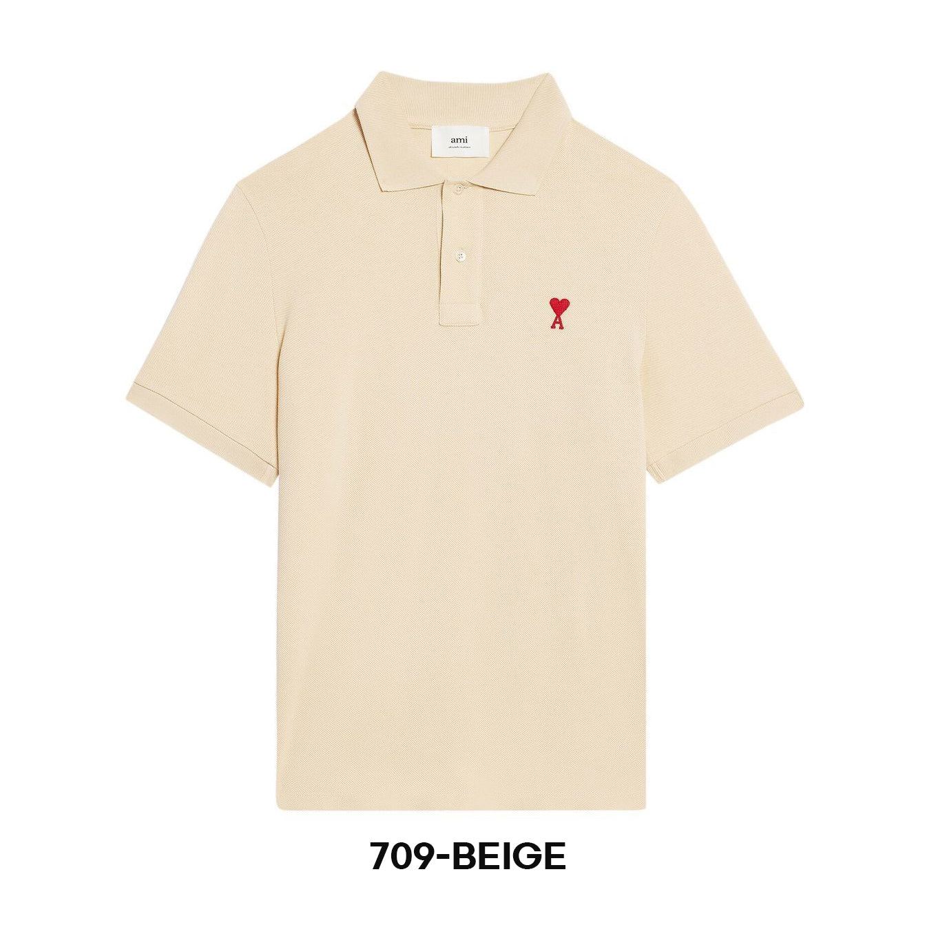 AMI Paris Classic Piqué Polo Shirt (HPL001.760)