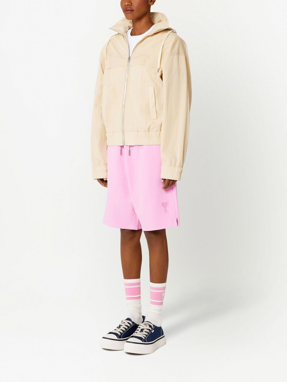AMI Paris Hooded Zip Jacket (UJK048.276)