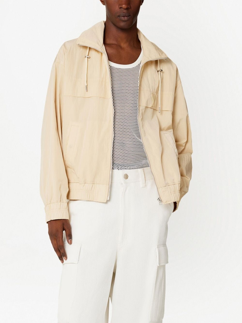 AMI Paris Hooded Zip Jacket (UJK048.276)