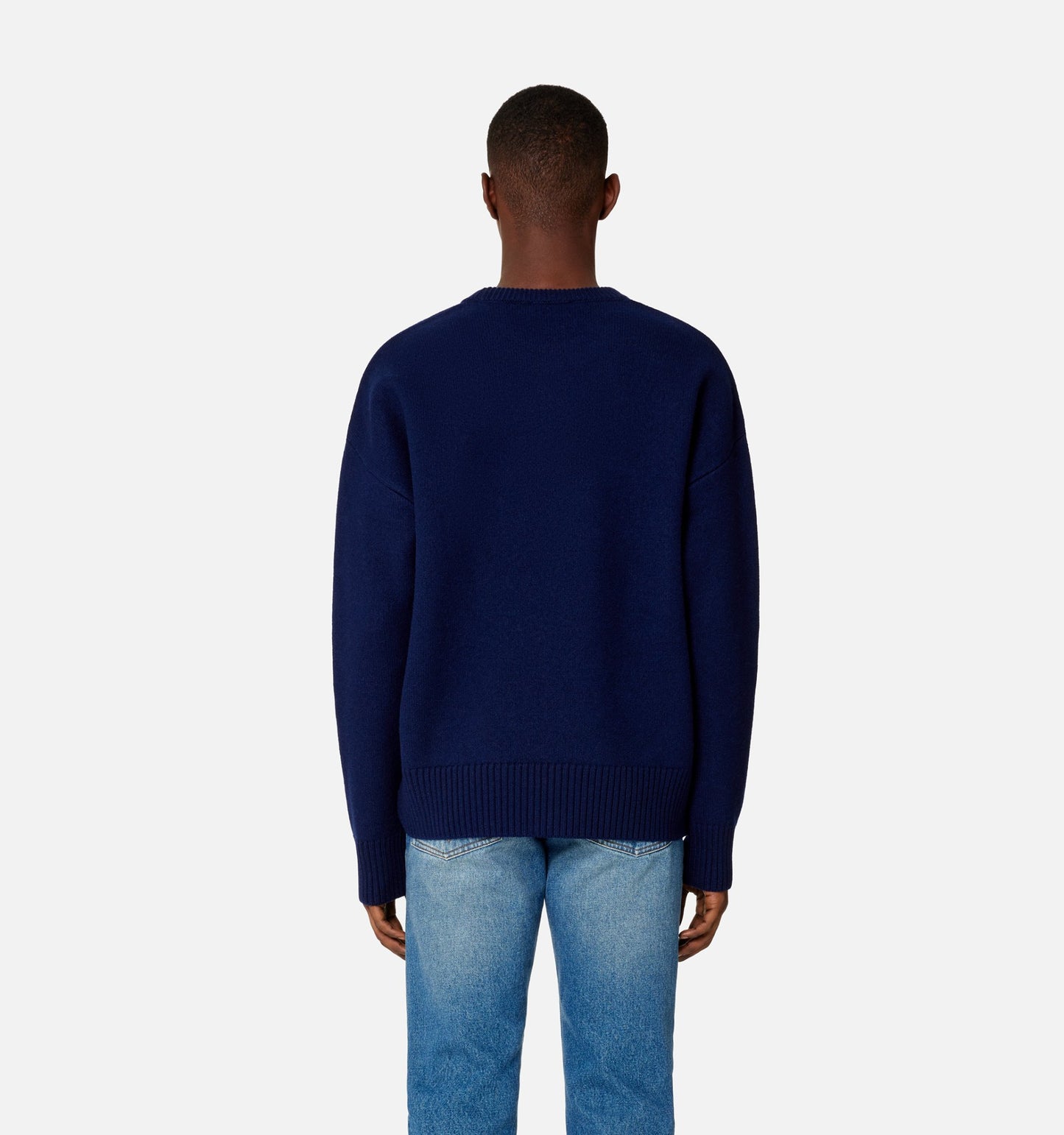 AMI Big Heart Logo Crewneck Sweater (UKS002.018)