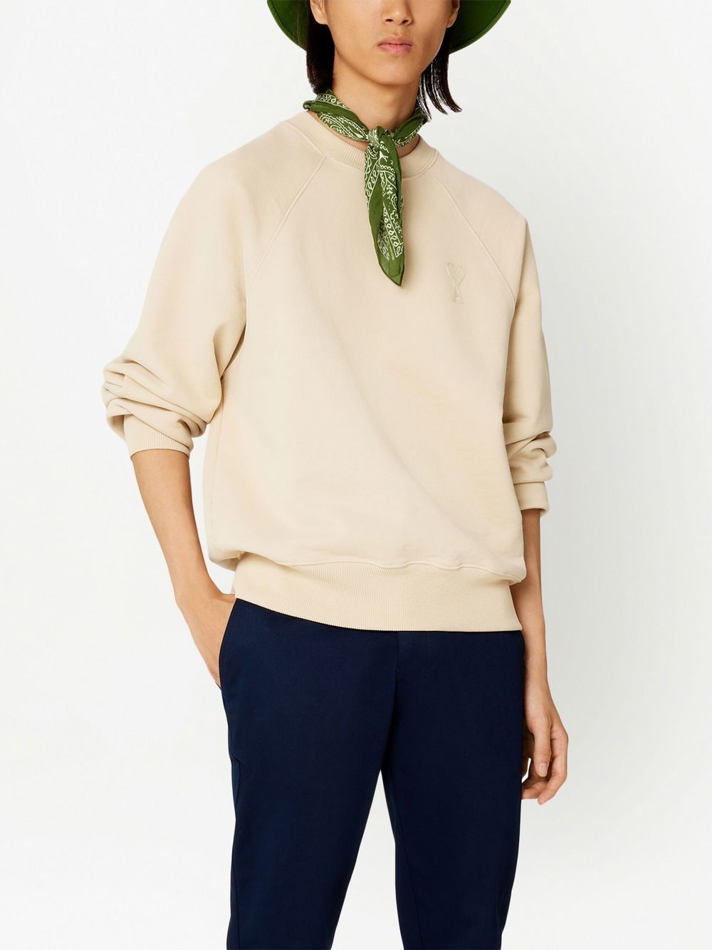 AMI Small Heart Logo Sweatshirt (USW004.747)
