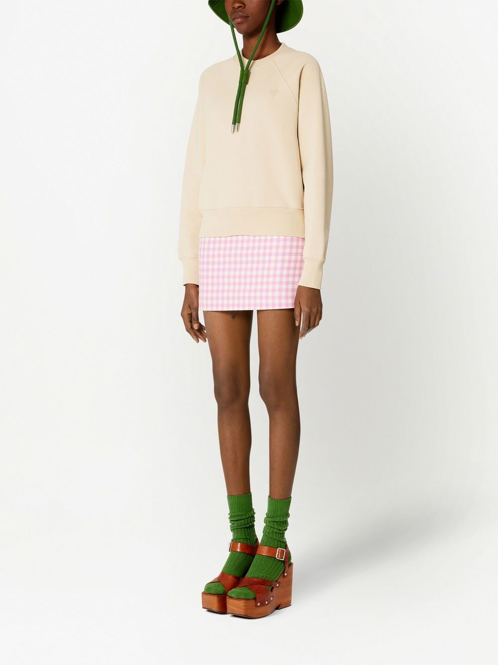 AMI Small Heart Logo Sweatshirt (USW004.747)