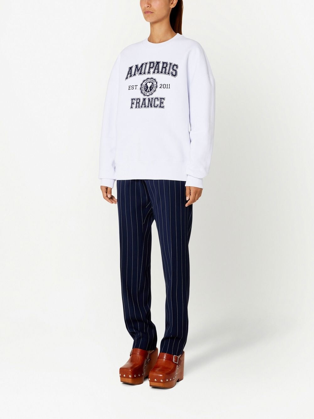 Ami Paris France Logo Sweatshirt (USW008.747)