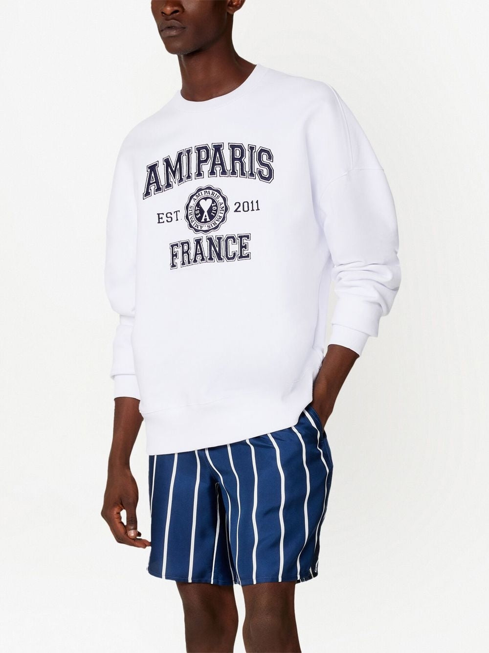 Ami Paris France Logo Sweatshirt (USW008.747)