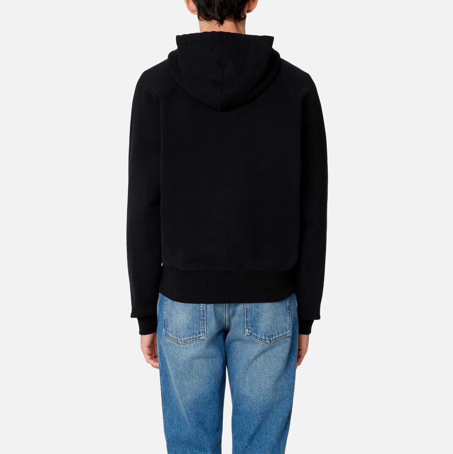 AMI Small Heart Logo Zipped Hoodie (USW404.747)