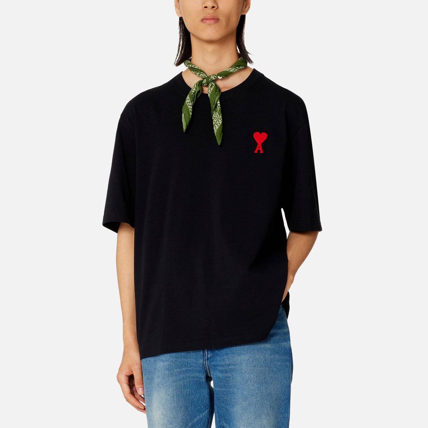 AMI Paris Small Heart Logo Sweatshirt (UTS004.726)