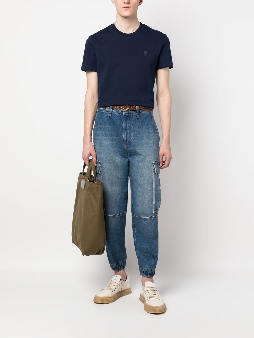 AMI Paris Small Tonal Ami de Cœur T-Shirt (UTS022.726)