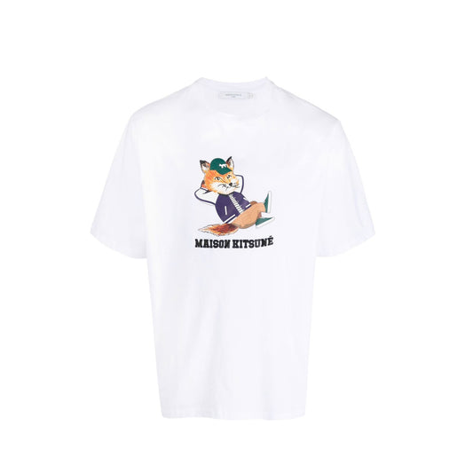 Maison Kitsuné Dressed Fox Easy T-Shirt White (KM00103KJ0008)