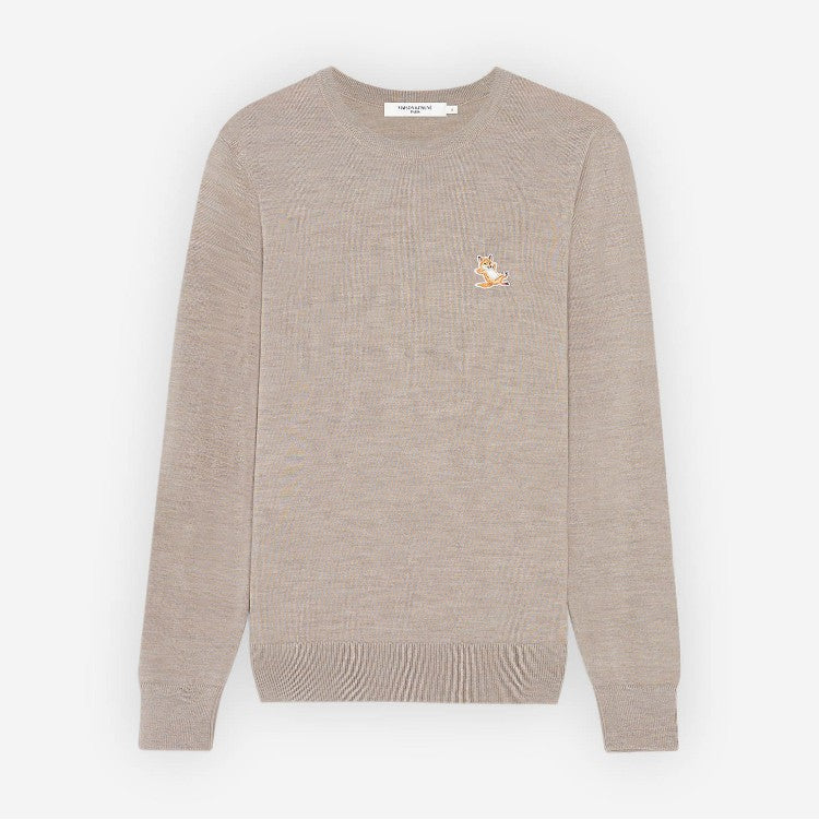 Maison Kitsuné Chillax Fox Patch R-Neck Sweatshirt (MW00321KM0001)