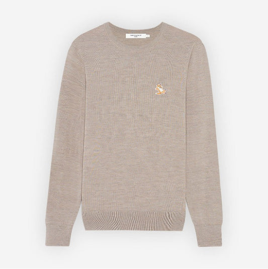 Maison Kitsuné Chillax Fox Patch R-Neck Sweatshirt (MW00321KM0001)