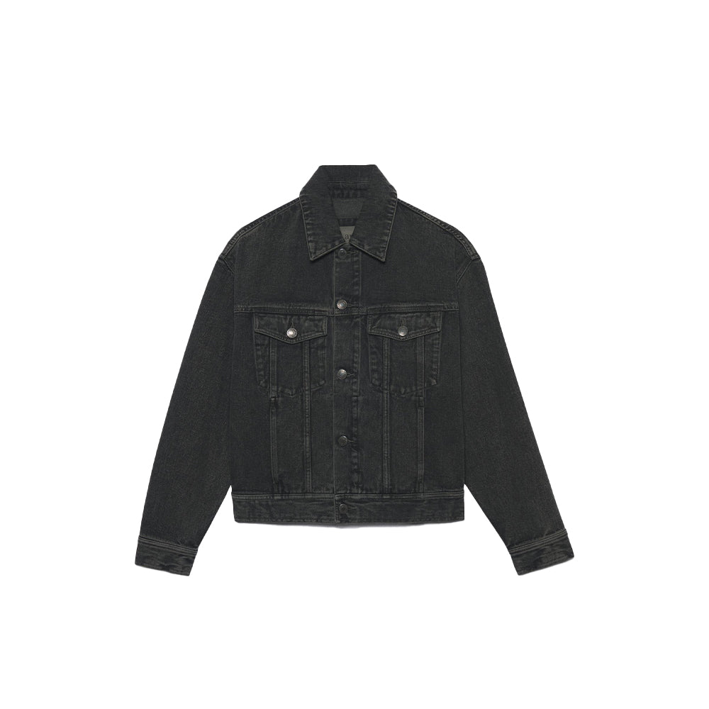 AMI Paris Men's Denim Trucker Jacket HJK204.612