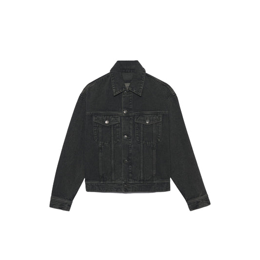 AMI Paris Men's Denim Trucker Jacket HJK204.612