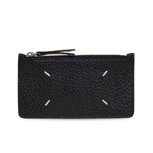 Maison Margiela Zipped Grained Leather Card Holder (S56UI0143)