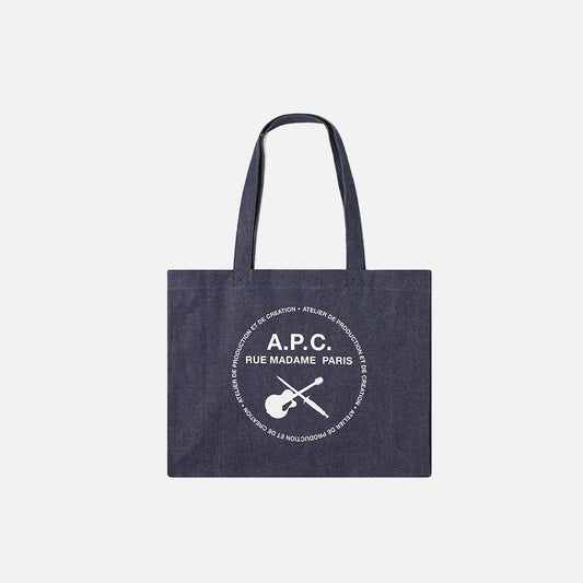 A.P.C. Guitar Logo Denim Shopping Bag (COEGS-M61440)