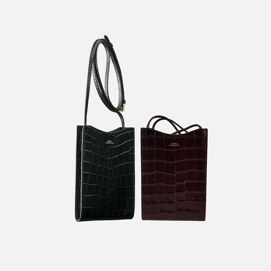 A.P.C. Jamie Mini Bag Croc-Embossed (PXBLJ-F63412)