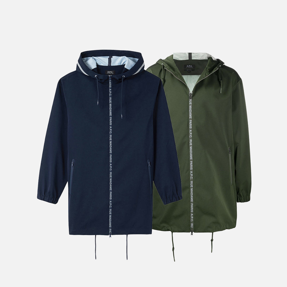 A.P.C. Philip Taped Logo Tech Parka (PSAEF-H30142)