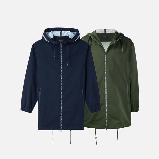 A.P.C. Philip Taped Logo Tech Parka (PSAEF-H30142)