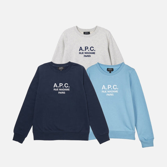 A.P.C. Logo Crewneck Sweatshirt (COEBH-F27561)