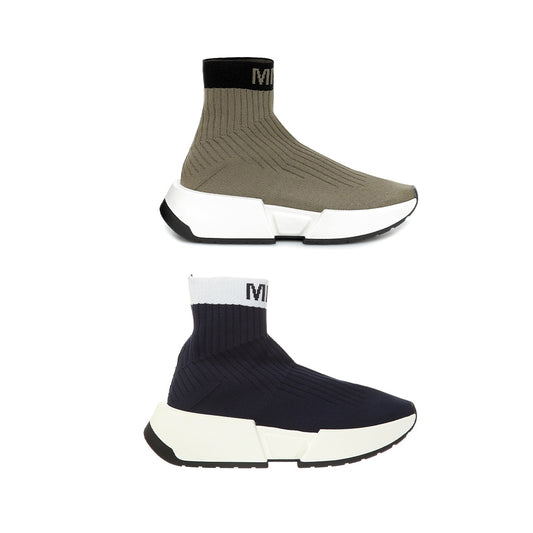 Maison Margiela Contrast Logo Sock Sneakers (S59WS0093)