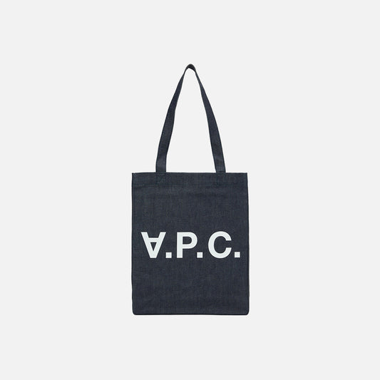 A.P.C. Denim Vertical Logo Tote (COCSX-M61445)