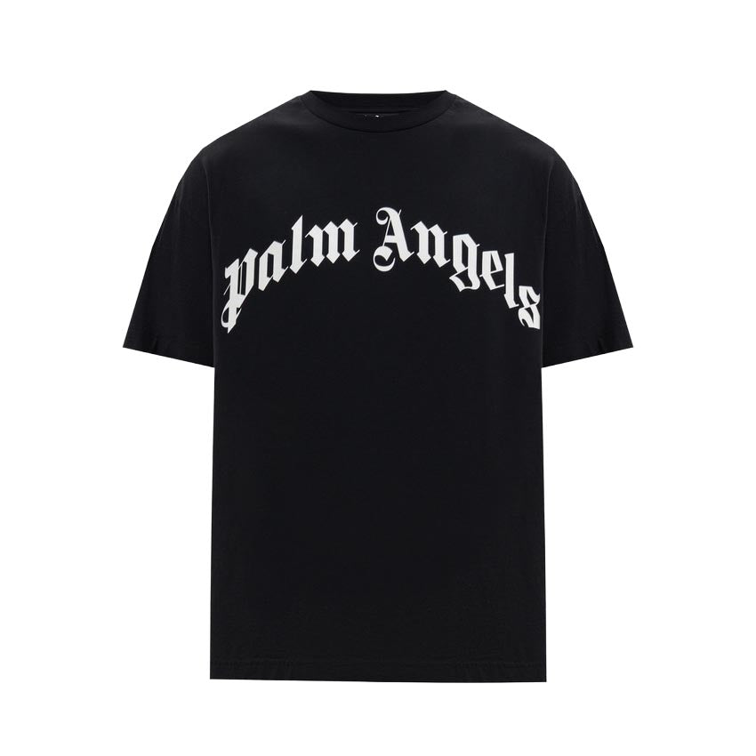 Palm Angels Curved Logo Regular Tee PMAA109S26JER00G