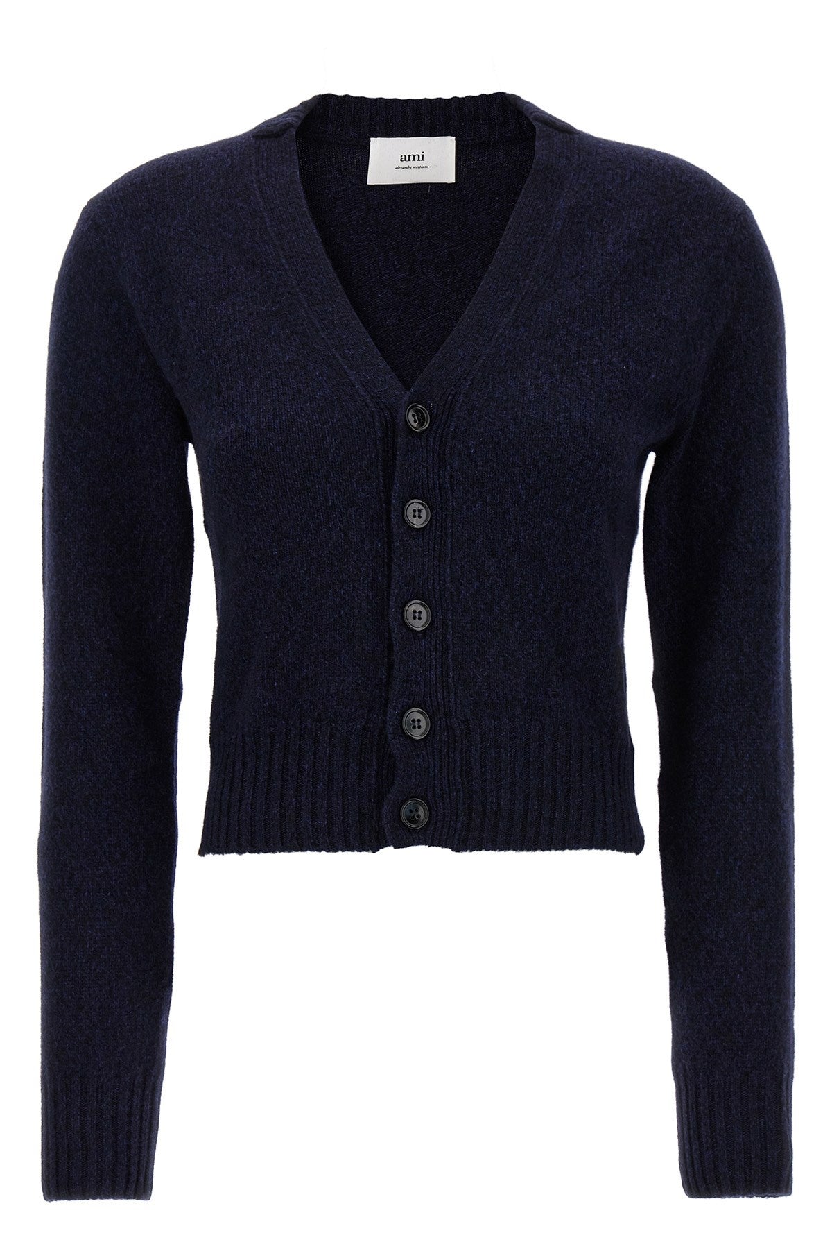 AMI Cashmere V-Neck Cardigan (FKC127.005)