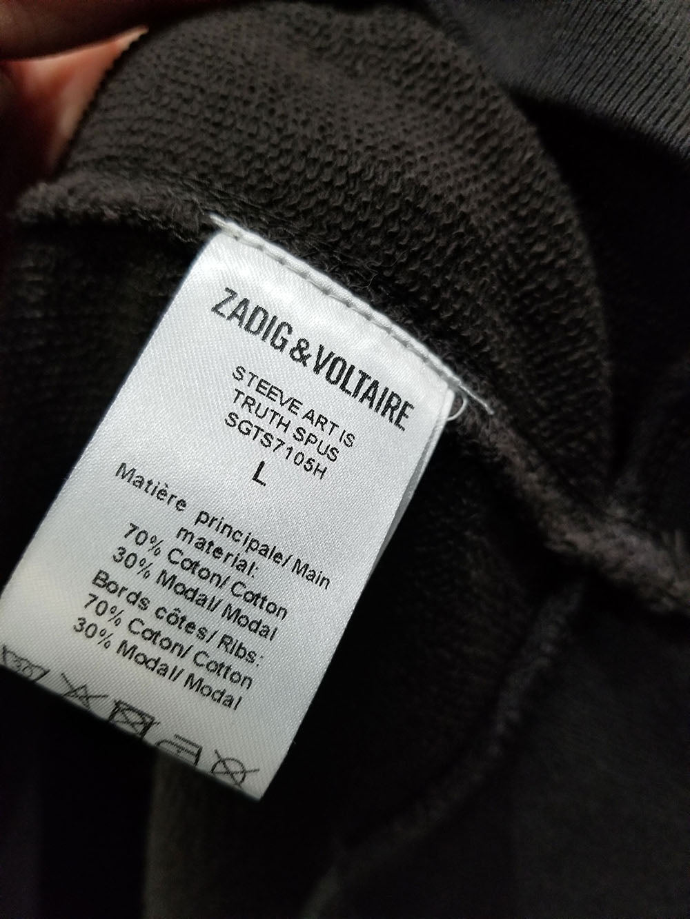 Zadig & Voltaire Art Is Truth Long Sleeve T-Shirt (SGTS7105H)