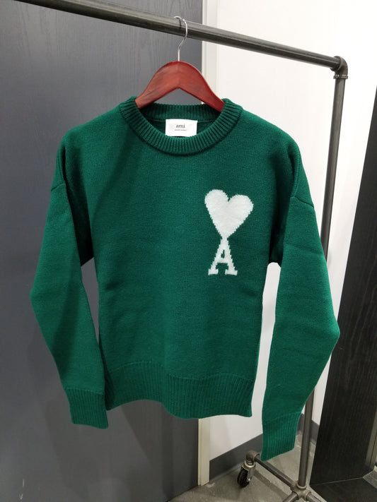 Ami de Coeur Wool Crewneck Sweater (H21K019.018)