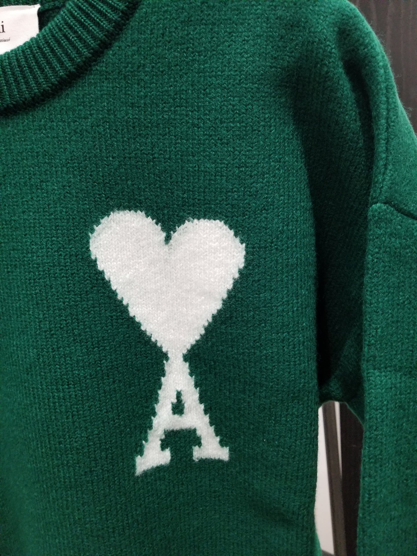 Ami de Coeur Wool Crewneck Sweater (H21K019.018)