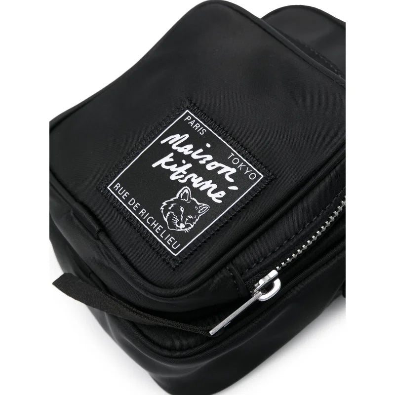 Maison Kitsuné Nylon Mini Cross Bag Black (MM05165WQ1001)