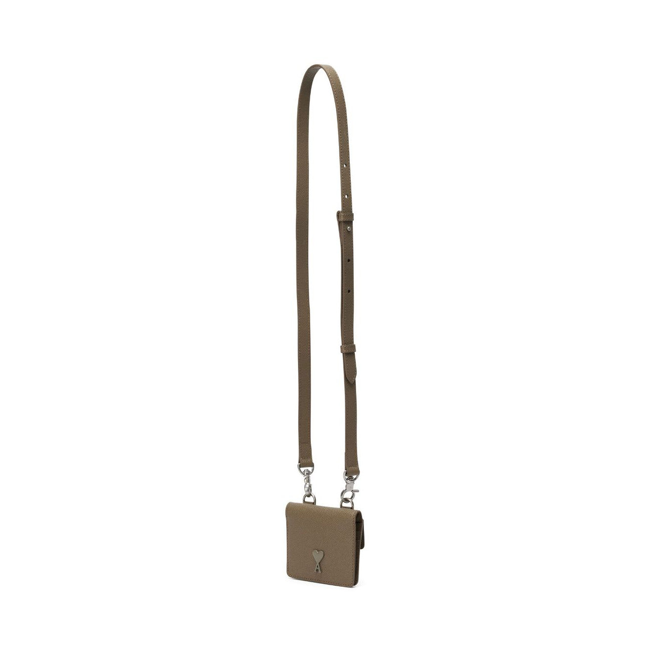 AMI Paris Heart-A Mini Wallet with Strap (USL101.AL0036)