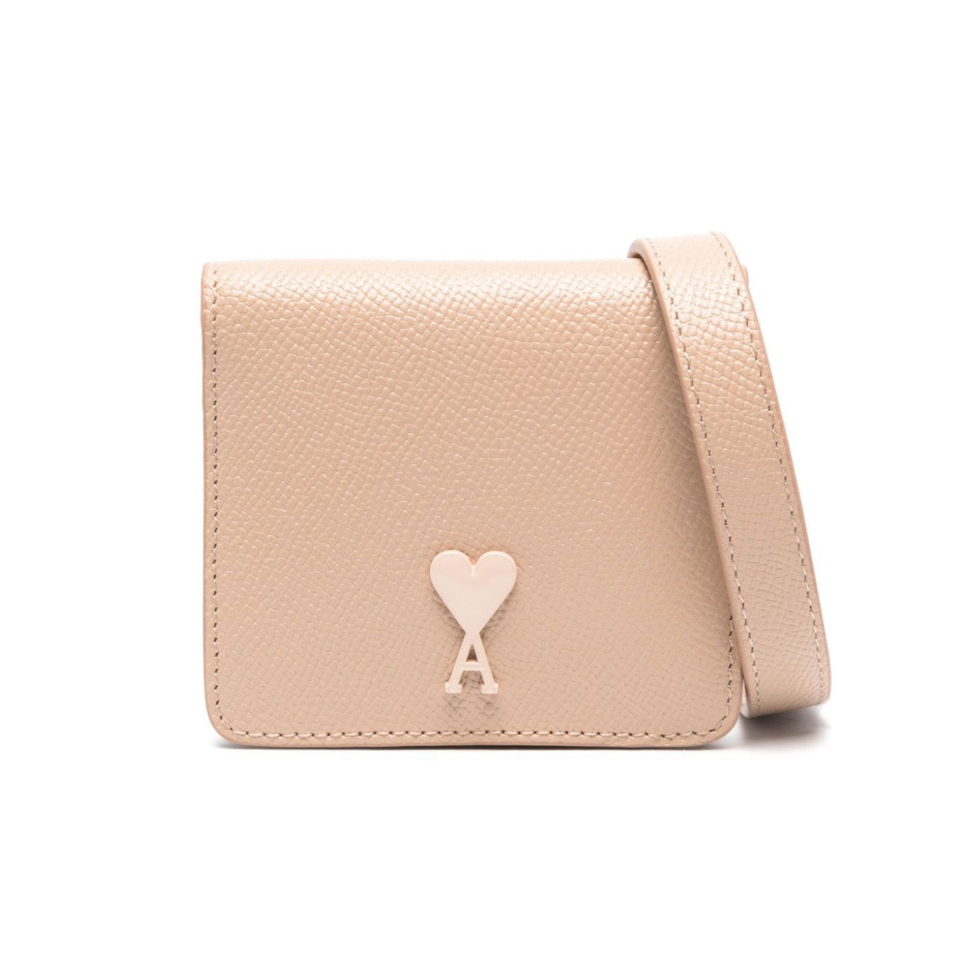 AMI Paris Heart-A Mini Wallet with Strap (USL101.AL0036)
