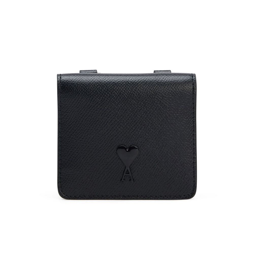 AMI Paris Heart-A Mini Wallet with Strap (USL101.AL0036)