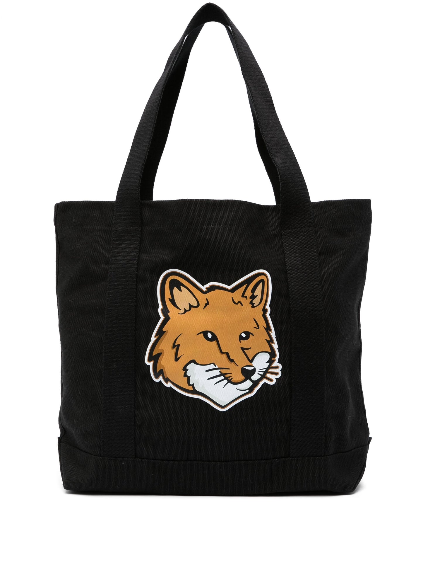 Maison Kitsuné Fox Head Patch Canvas Tote Bag (LW05101WW0050)