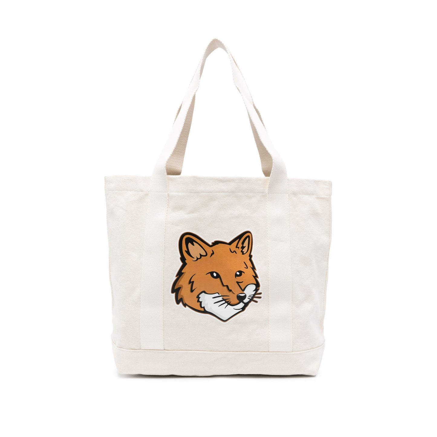 Maison Kitsuné Fox Head Patch Canvas Tote Bag (LW05101WW0050)