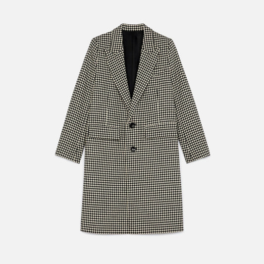 AMI Paris Checked Wool Blend Coat (A21FM004.217)