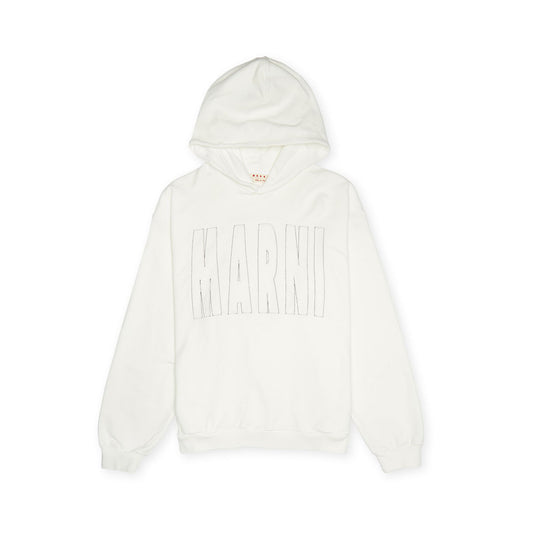 Marni Logo Cotton Hoodie (FUMU0067S3 UTC085)